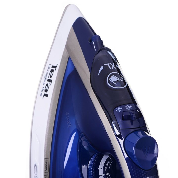 Tefal Ultimate Pure FV6812E0 Ferro da stiro a vapore 2800 W blu argento