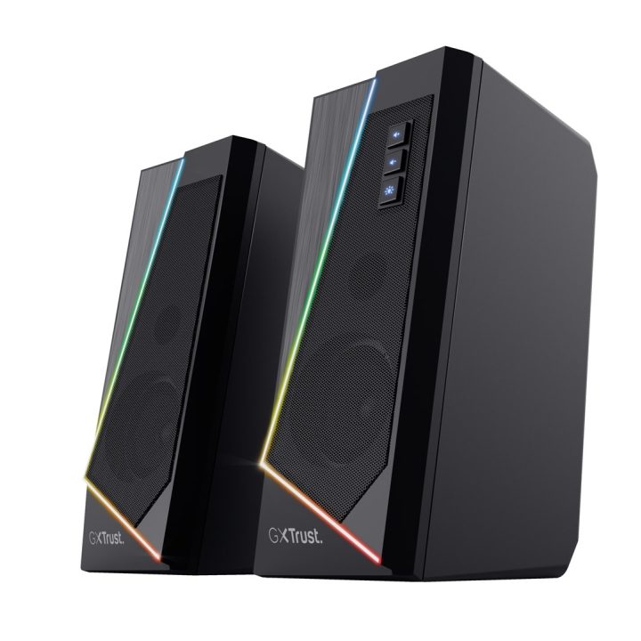 Trust GXT 609 Zoxa - RGB Set di Altoparlanti Illuminati