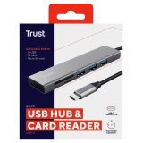 Trust Halyx USB 3.2 Gen 1 (3.1 Gen 1) Type-C 104 Mbit/s Alluminio