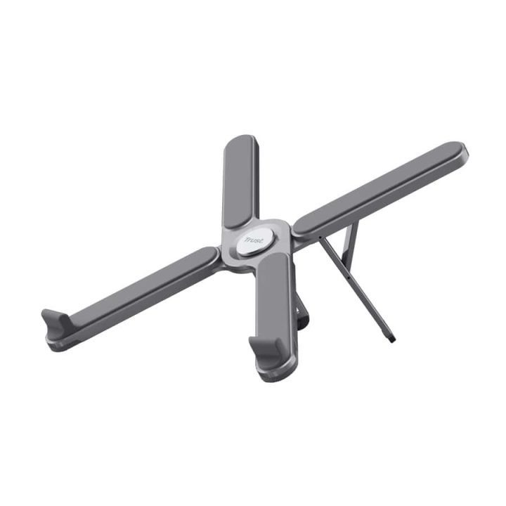Trust Macy Supporto laptop Metallo Pieghevole Grigio