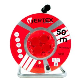 VERTEX PB50METAL Cavo di prolunga 50 m 3x2 5 mm 3000 W IP44 nero