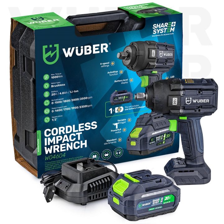 Avvitatore ad impatto brushless 20 V W04604 WUBER