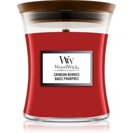 Candela profumata media WOODWICK Hourglass media bacche cremisi 275 g 1 pezzo