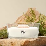 Candela profumata Ellipse WOODWICK teak bianco 1 pezzo
