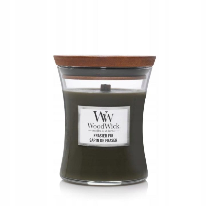Candela profumata media WOODWICK Fraser FIR 275 g 1 pezzo