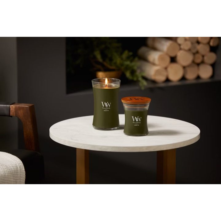 Candela profumata media WOODWICK Fraser FIR 275 g 1 pezzo