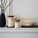 Candela profumata media WOODWICK miele bianco 275 g 1 pezzo