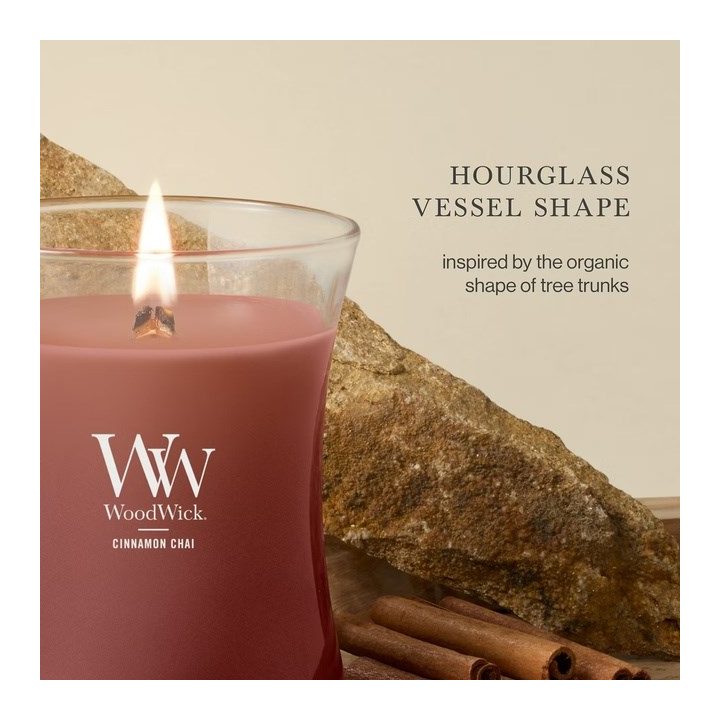 Candela profumata piccola WOODWICK Cinnamon Chai 1 pezzo