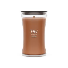 WoodWick Radiant Amber Candela di cera cilindrica marrone 1 pezzo