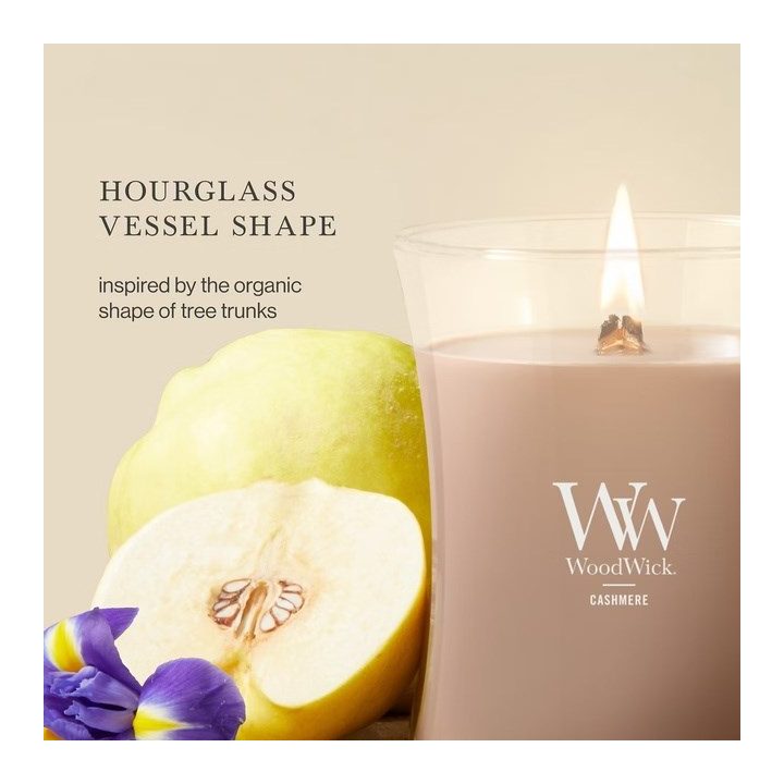 Candela profumata media WOODWICK Cashmere 1 pezzo