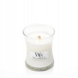 Candela profumata piccola WOODWICK teak bianco 85 g 1 pezzo