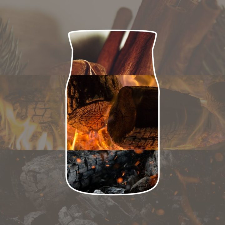 Yankee Candela Crackling Embers candela di cera Cilindro Legno Grigio 1 pz
