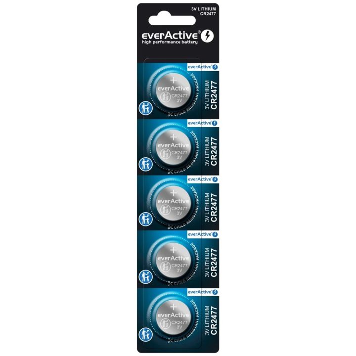 Batteria al litio everActive CR2477 - blister 5 pz.