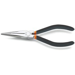 Beta 1009 160 Pinze a becchi mezzotondi lunghissimi zigrinati manici ricoperti con 2 strati di PVC antiscivolo 010090006