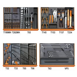 Beta 5904VA/T Assortimento di 102 utensili per autoriparazione in moduli rigidi 059040416