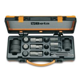 Beta 727/C16 12 inserti Macchina maschio e 4 accessori in cassetta di lamiera 007270900