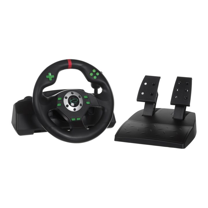 Esperanza EGW101 Gaming Controller Steering wheel Playstation Playstation 3 Digital USB Black Green