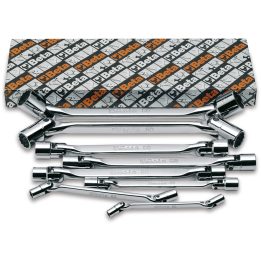 Beta 80/S8 Serie di 8 chiavi a bussola poligonale snodate doppie (art. 80) 000800051