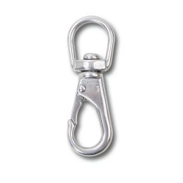 Beta 8267 10 Moschettoni a gancio con girello e sicura inox AISI 316 082670210