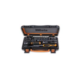 Beta 900/C11Z Assortimento di 11 chiavi a bussola a mano esagonali, 20 inserti per avvitatori e 8 accessori in cassetta di lamie