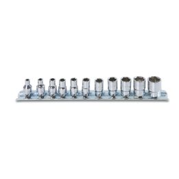 Beta 900AS/SB11 Serie di chiavi a bussola a mano con attacco quadro femmina 1/4" bocca esagonale, cromate 009000389