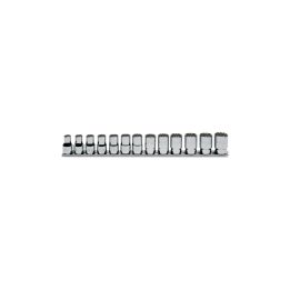 Beta 920U/SB13 Serie di chiavi a bussola a mano multimpronta con attacco quadro femmina 1/2" bocca esagonale, cromate 009201740