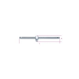 Beta 928/42 Quadro maschio 3/4" con spina scorrevole cromato 009280850