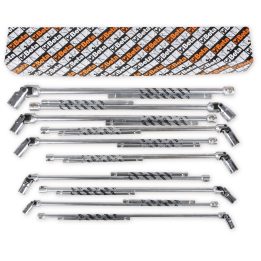 Beta 952/S10 Serie di 10 chiavi a T con bussola esagonale snodata (art. 952) 009520080