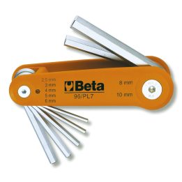 Beta 96/BG7 Serie di 7 chiavi maschio esagonale piegate (art. 96) 000960368