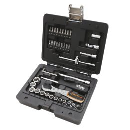 Beta BW 903E/C42 Assortimento di 13 chiavi a bussola esagonali, 18 inserti per avvitatori, 4 chiavi maschio esagonale piegate e