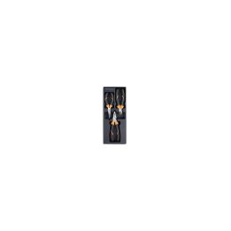 Beta T124 Termoformato rigido in ABS pinze e tronchese con finitura industriale, impugnatura bimateriale 024240124