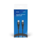 Cavo Savio CL-159 USB 1 m USB 2.0 USB C - USB C nero