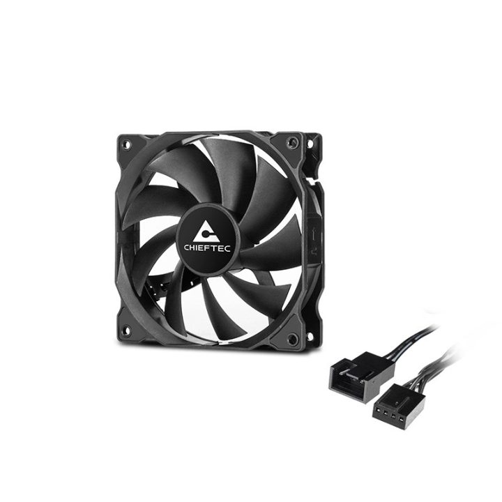 Chieftec ZF-1225PWM sistema di raffreddamento ventola case per PC 12 cm nero 1 pc