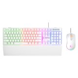 RAMPAGE FORTUNA GAMING SET TASTIERA CON MOUSE PAD E MOUSE Bianco