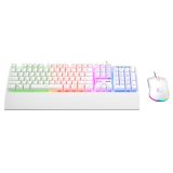 RAMPAGE FORTUNA GAMING SET TASTIERA CON MOUSE PAD E MOUSE Bianco