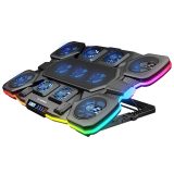 RAMPAGE GAMING GLACIER LAPTOP COOLING STAND nero