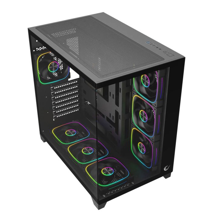 RAMPAGE PC CASE CON VETRO TEMPERATO nero