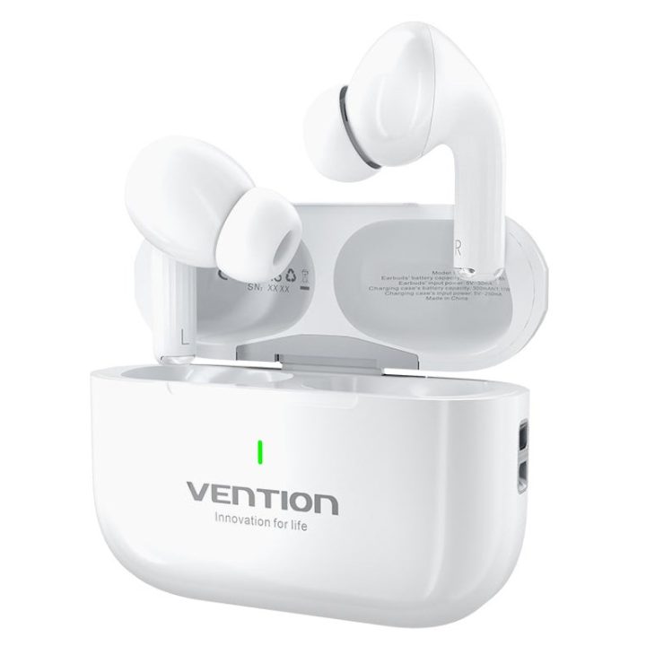 Vention Echo Lite E11 Headset stereo true wireless (TWS) open-ear per chiamate/musica USB Type-C Bluetooth bianco