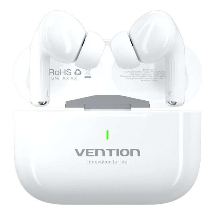 Vention Echo Lite E11 Headset stereo true wireless (TWS) open-ear per chiamate/musica USB Type-C Bluetooth bianco