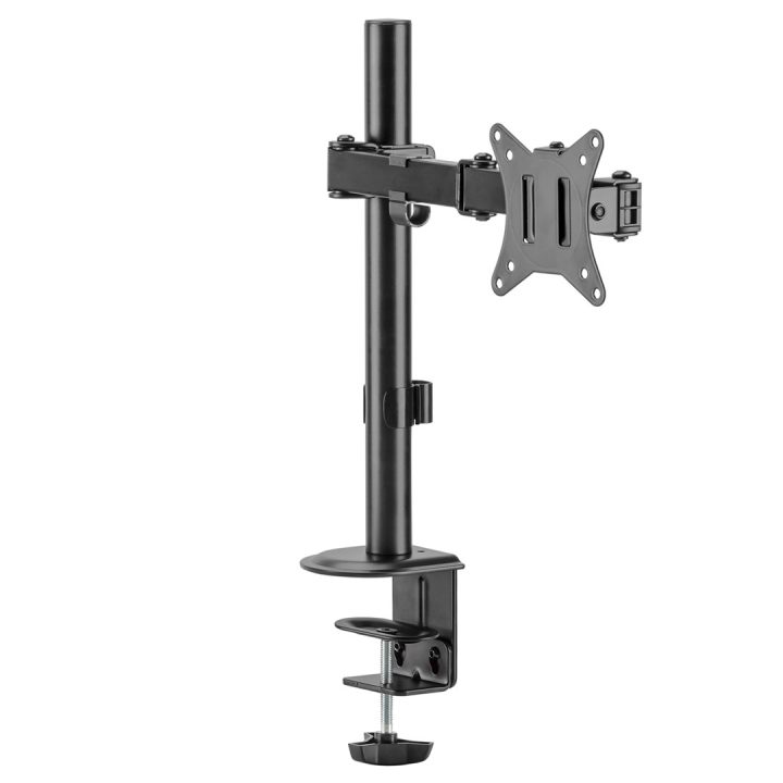 Maclean MC-753N LCD Supporto da Scrivania per Monitor 17-32 9kg VESA 75x75 100x100 Braccio Singolo Estensibile Regolabile