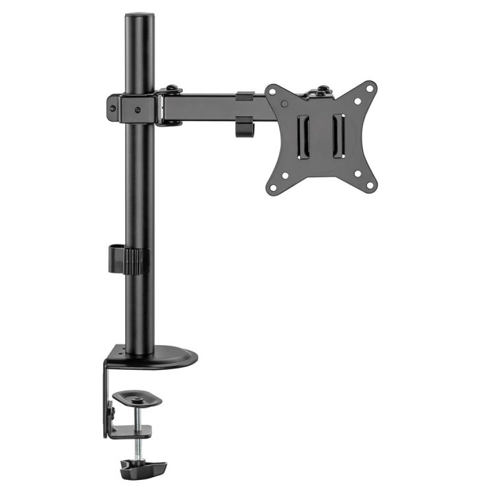 Maclean MC-753N LCD Supporto da Scrivania per Monitor 17-32 9kg VESA 75x75 100x100 Braccio Singolo Estensibile Regolabile