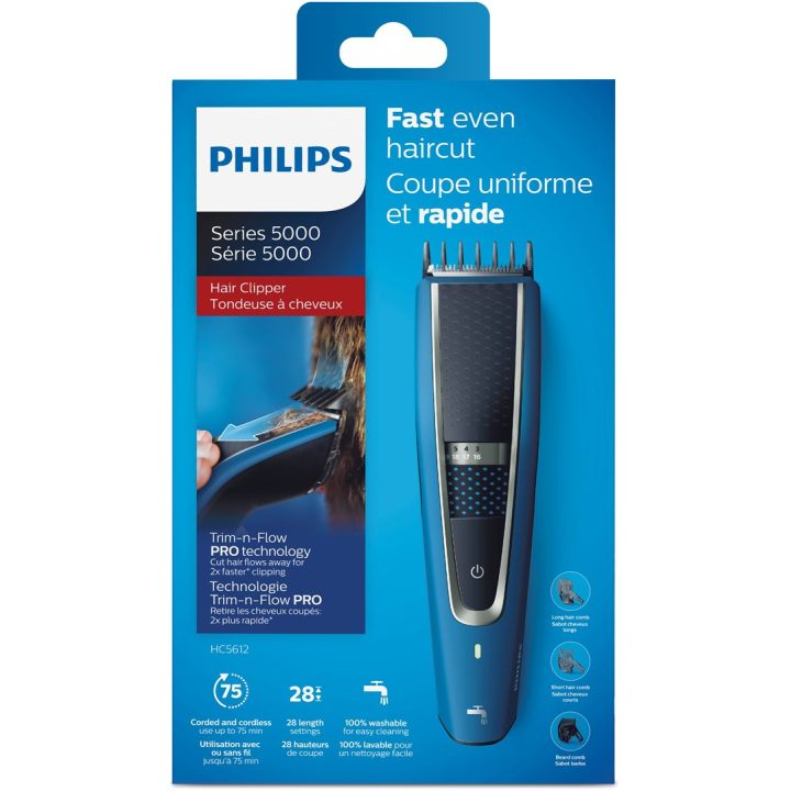 Philips 5000 series HC5612/15 tagliacapelli nero blu