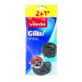Acciaio Scrubbers Vileda Glitzi Spiral 3 pz