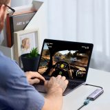 Adattatore Ugreen CM512 90568 USB-C – lettore schede 2× USB-A 3.0 / HDMI / RJ45 / SD e TF / USB-C PD 100 W grigio