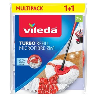 Ricambio mocio con strizzatore Vileda Turbo 2in1 2 pz