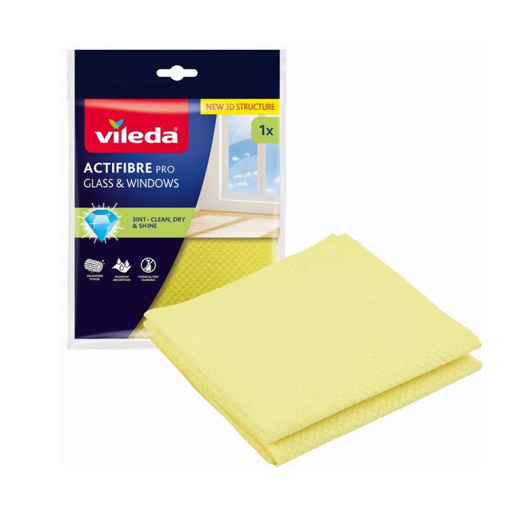 Vileda Actifibre Pro Panno per vetri e finestre 1 pezzo