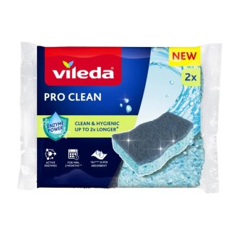 Spugna viscosa con enzimi Vileda Pro Clean 2 pz.