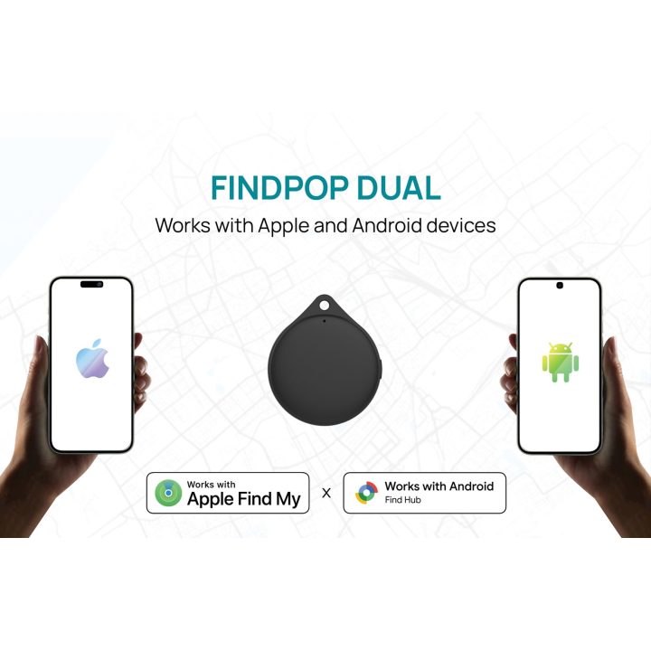 XD Connects Findpop Localizzatore Dual – Apple & Android Find (IPX5) P301.1701