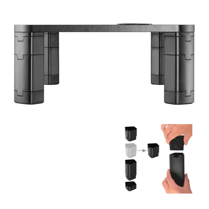 Ergo Office ER-415 Supporto monitor ripiano ricarica wireless Qi regolabile 17 - 32 20kg caricabatterie a induzione