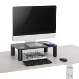 Ergo Office ER-415 Supporto monitor ripiano ricarica wireless Qi regolabile 17 - 32 20kg caricabatterie a induzione